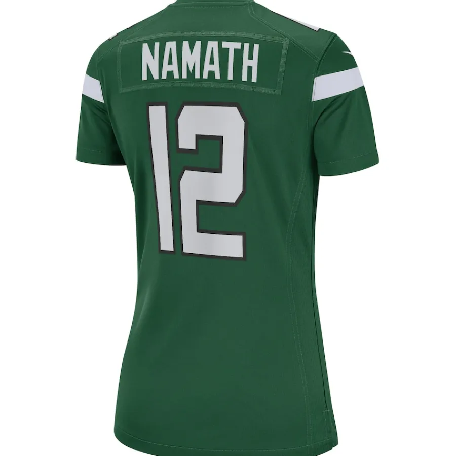 Women New York Jets Jerseys | Women^Women's Nike Joe Namath Gotham Green Game Retired Player Jersey