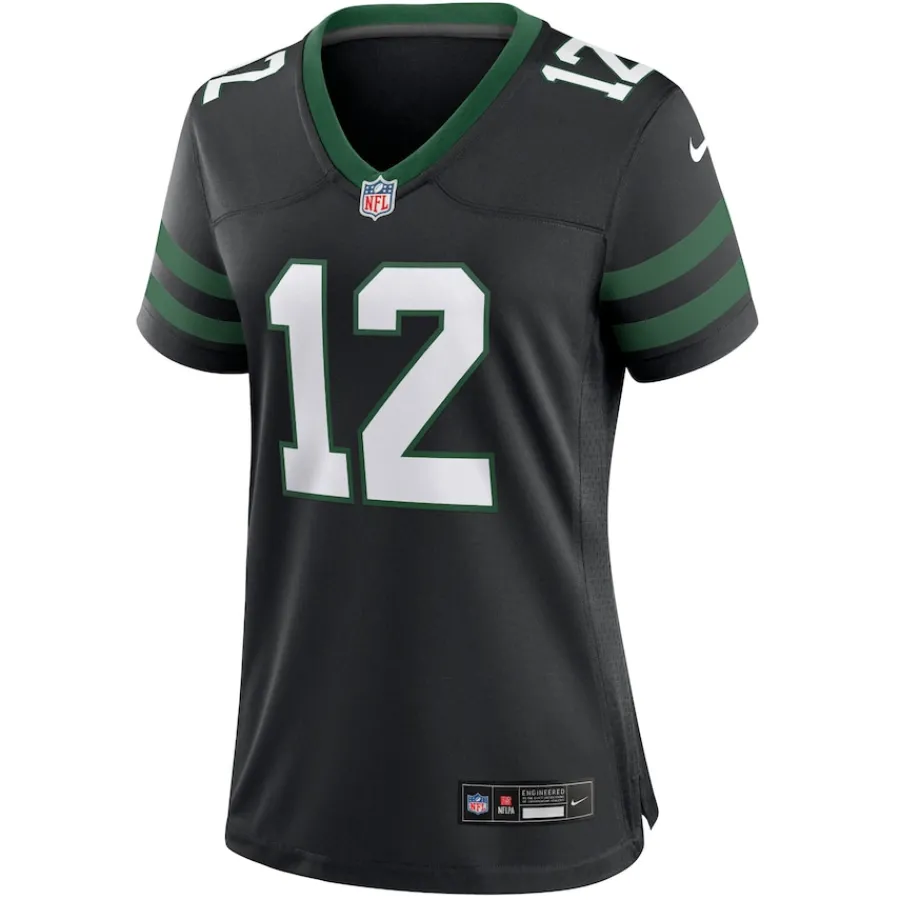 Women New York Jets Jerseys | Women^Women's Nike Joe Namath Legacy Black Retired Player Alternate Game Jersey