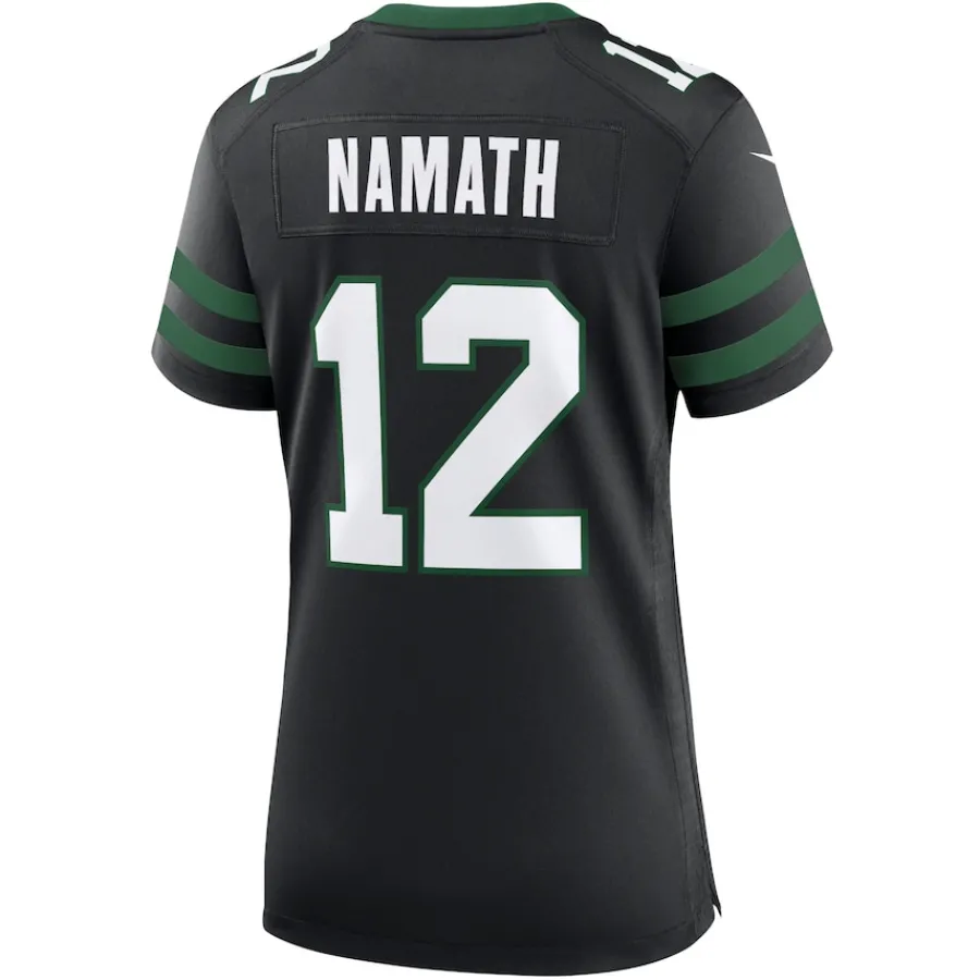 Women New York Jets Jerseys | Women^Women's Nike Joe Namath Legacy Black Retired Player Alternate Game Jersey
