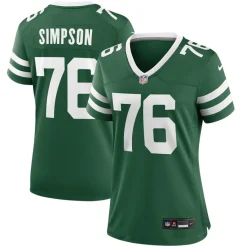 Women New York Jets Jerseys | Women^Women's Nike John Simpson Legacy Green Game Jersey