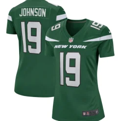 New York Jets Replica | Throwback^Women's Nike Keyshawn Johnson Gotham Green Game Retired Player Jersey