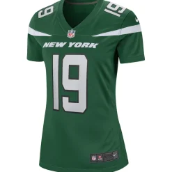 New York Jets Replica | Throwback^Women's Nike Keyshawn Johnson Gotham Green Game Retired Player Jersey