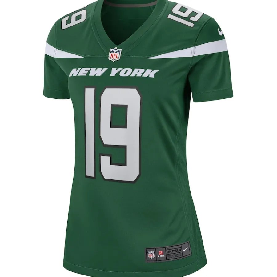 New York Jets Replica | Throwback^Women's Nike Keyshawn Johnson Gotham Green Game Retired Player Jersey