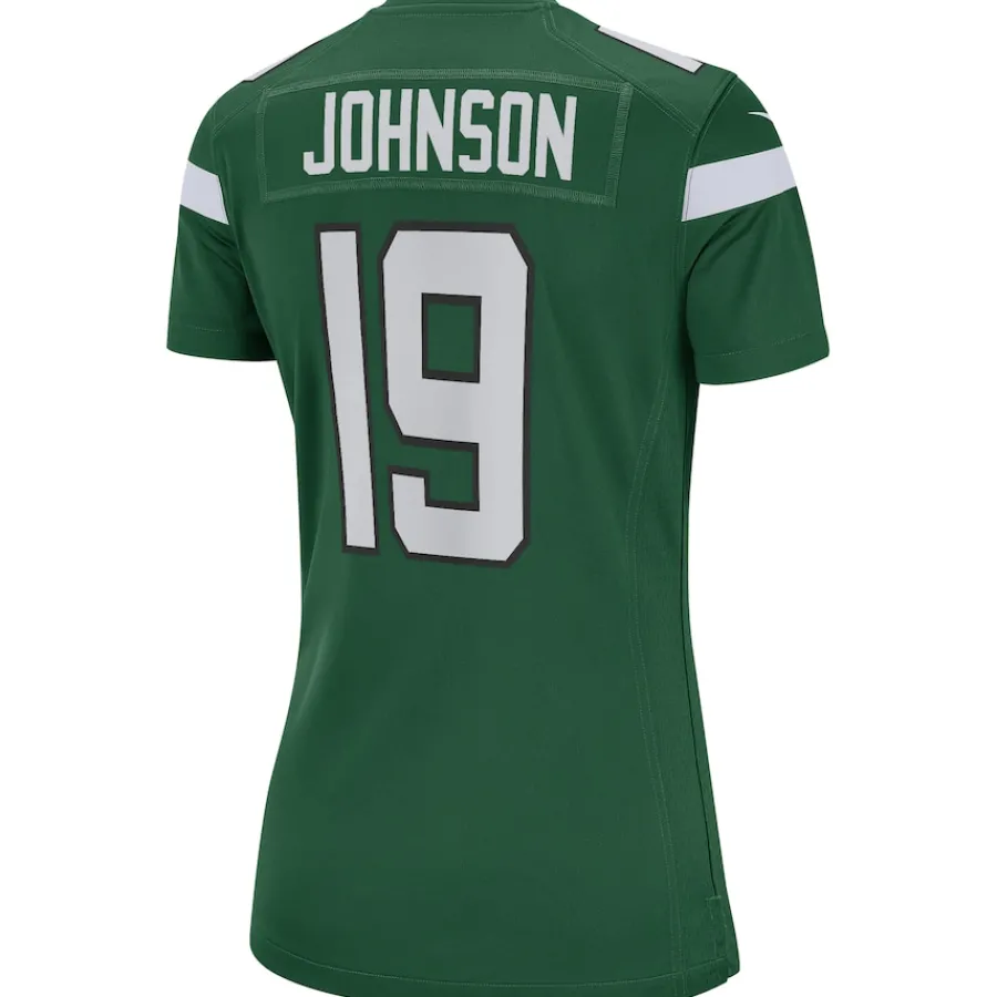 New York Jets Replica | Throwback^Women's Nike Keyshawn Johnson Gotham Green Game Retired Player Jersey