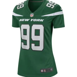 New York Jets Replica | Throwback^Women's Nike Mark Gastineau Gotham Green Game Retired Player Jersey