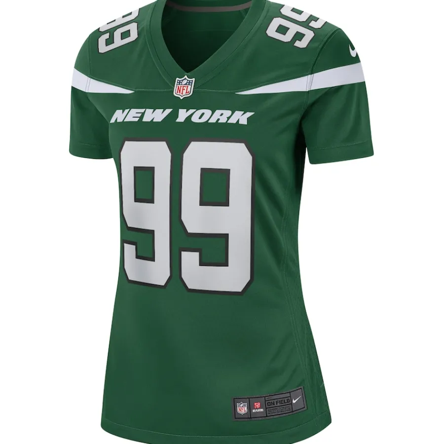 New York Jets Replica | Throwback^Women's Nike Mark Gastineau Gotham Green Game Retired Player Jersey
