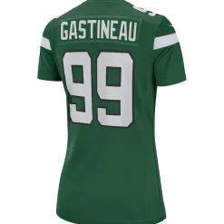 New York Jets Replica | Throwback^Women's Nike Mark Gastineau Gotham Green Game Retired Player Jersey