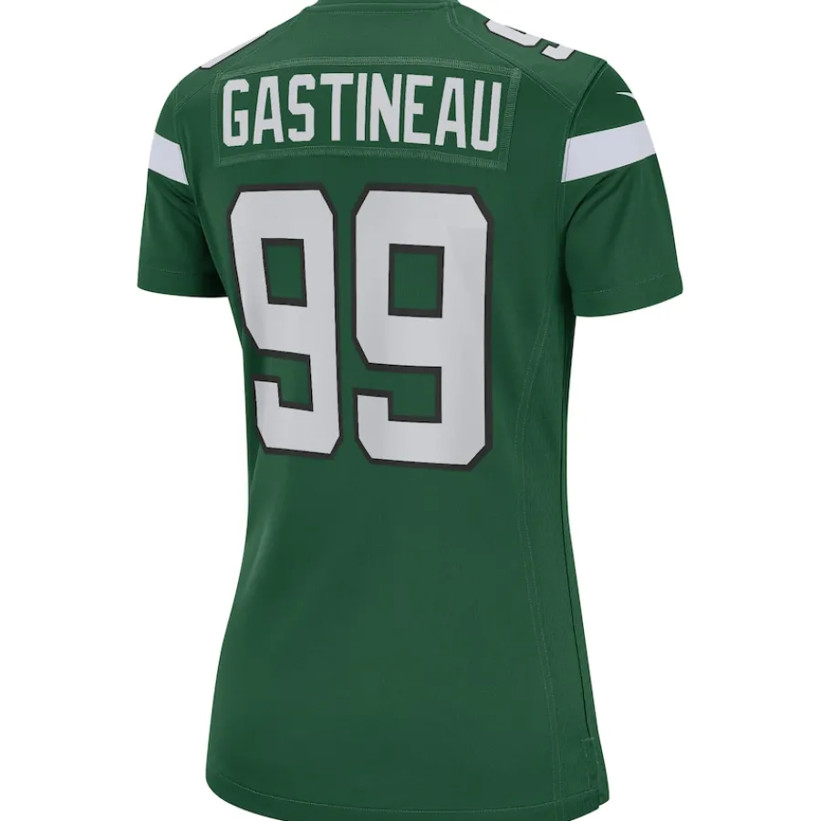New York Jets Replica | Throwback^Women's Nike Mark Gastineau Gotham Green Game Retired Player Jersey