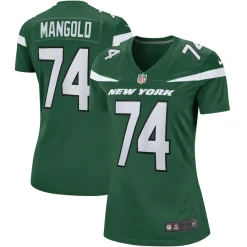 Women New York Jets Jerseys | Women^Women's Nike Nick Mangold Gotham Green Retired Player Jersey