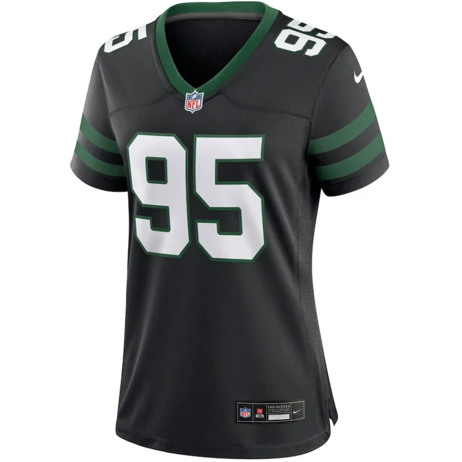 Women New York Jets Jerseys | Women^Women's Nike Quinnen Williams Legacy Black Alternate Game Jersey