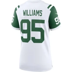 Women New York Jets Jerseys | Women^Women's Nike Quinnen Williams White Classic Alternate Game Jersey