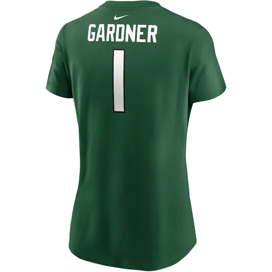 Women New York Jets T-Shirts | Women^Women's Nike Sauce Gardner Green Player Name & Number T-Shirt