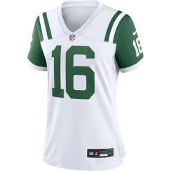 Women New York Jets Jerseys | Women^Women's Nike Vinny Testaverde White Classic Alternate Retired Player Game Jersey