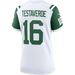 Women New York Jets Jerseys | Women^Women's Nike Vinny Testaverde White Classic Alternate Retired Player Game Jersey