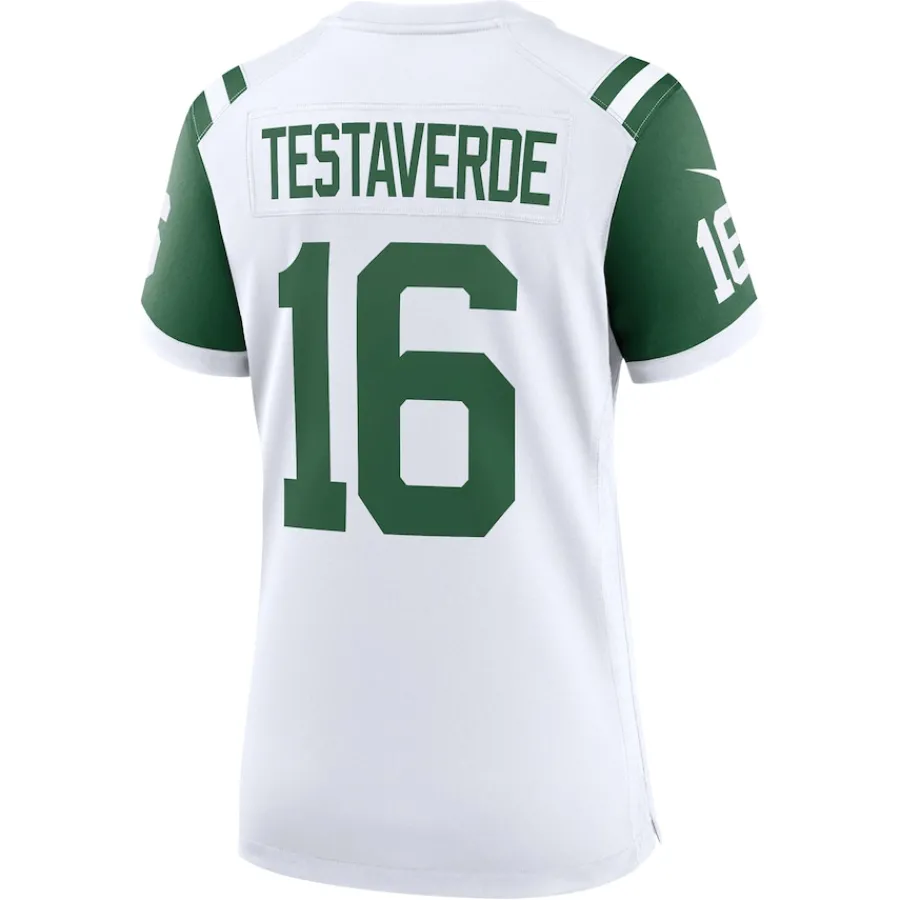 Women New York Jets Jerseys | Women^Women's Nike Vinny Testaverde White Classic Alternate Retired Player Game Jersey