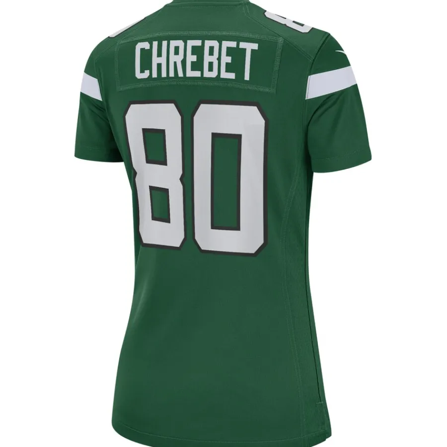 New York Jets Replica | Throwback^Women's Nike Wayne Chrebet Gotham Green Game Retired Player Jersey