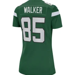 New York Jets Replica | Throwback^Women's Nike Wesley Walker Green Game Retired Player Jersey