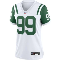 Women New York Jets Jerseys | Women^Women's Nike Will McDonald IV White Classic Alternate Player Game Jersey