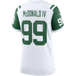 Women New York Jets Jerseys | Women^Women's Nike Will McDonald IV White Classic Alternate Player Game Jersey
