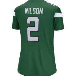 Women New York Jets Jerseys | Women^Women's Nike Zach Wilson Green Team Legend Player Performance Top