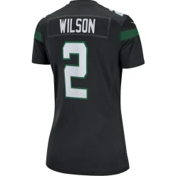 Women New York Jets Jerseys | Women^Women's Nike Zach Wilson Black Player Jersey