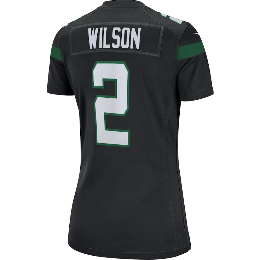 Women New York Jets Jerseys | Women^Women's Nike Zach Wilson Black Player Jersey