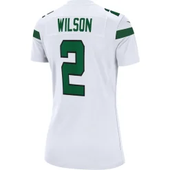 Women New York Jets Jerseys | Women^Women's Nike Zach Wilson White Player Jersey