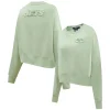 Women New York Jets Sweatshirts & Fleece | Women^Women's Pro Standard Light Green Neutral Pullover Sweatshirt