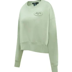 Women New York Jets Sweatshirts & Fleece | Women^Women's Pro Standard Light Green Neutral Pullover Sweatshirt