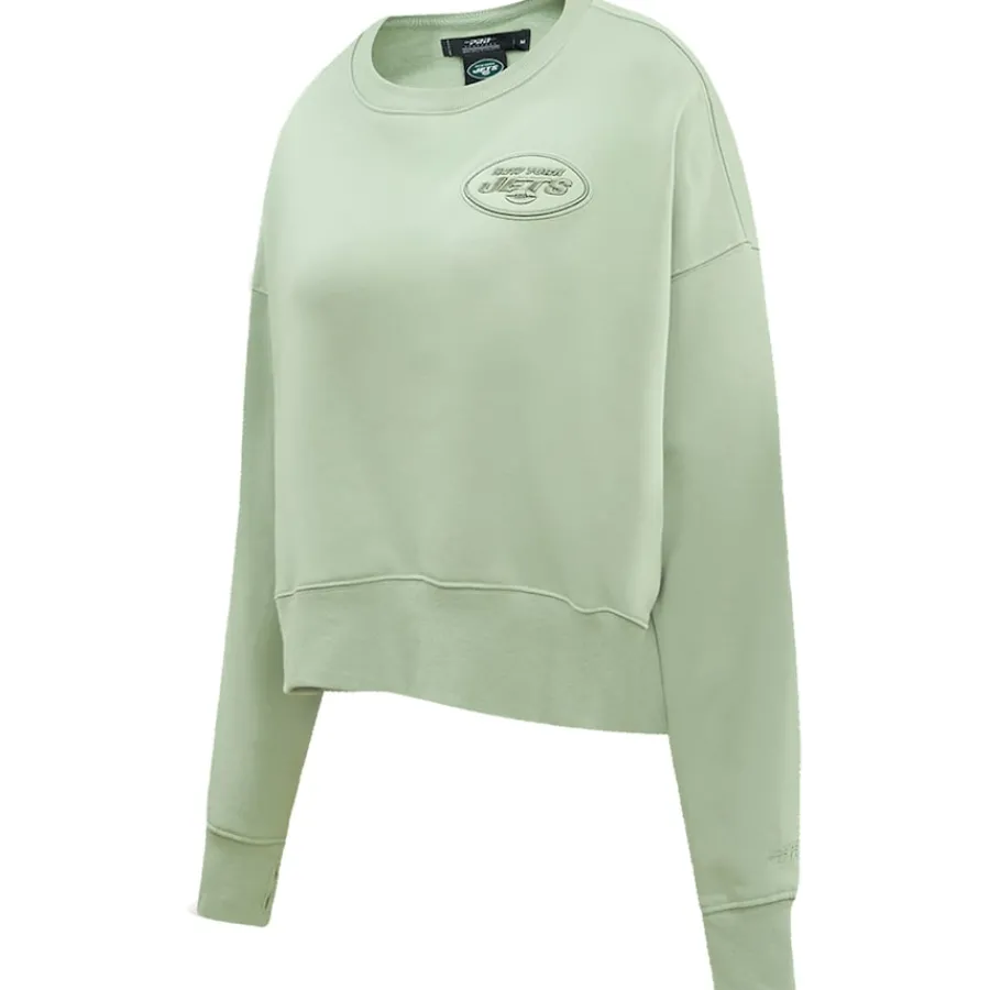 Women New York Jets Sweatshirts & Fleece | Women^Women's Pro Standard Light Green Neutral Pullover Sweatshirt