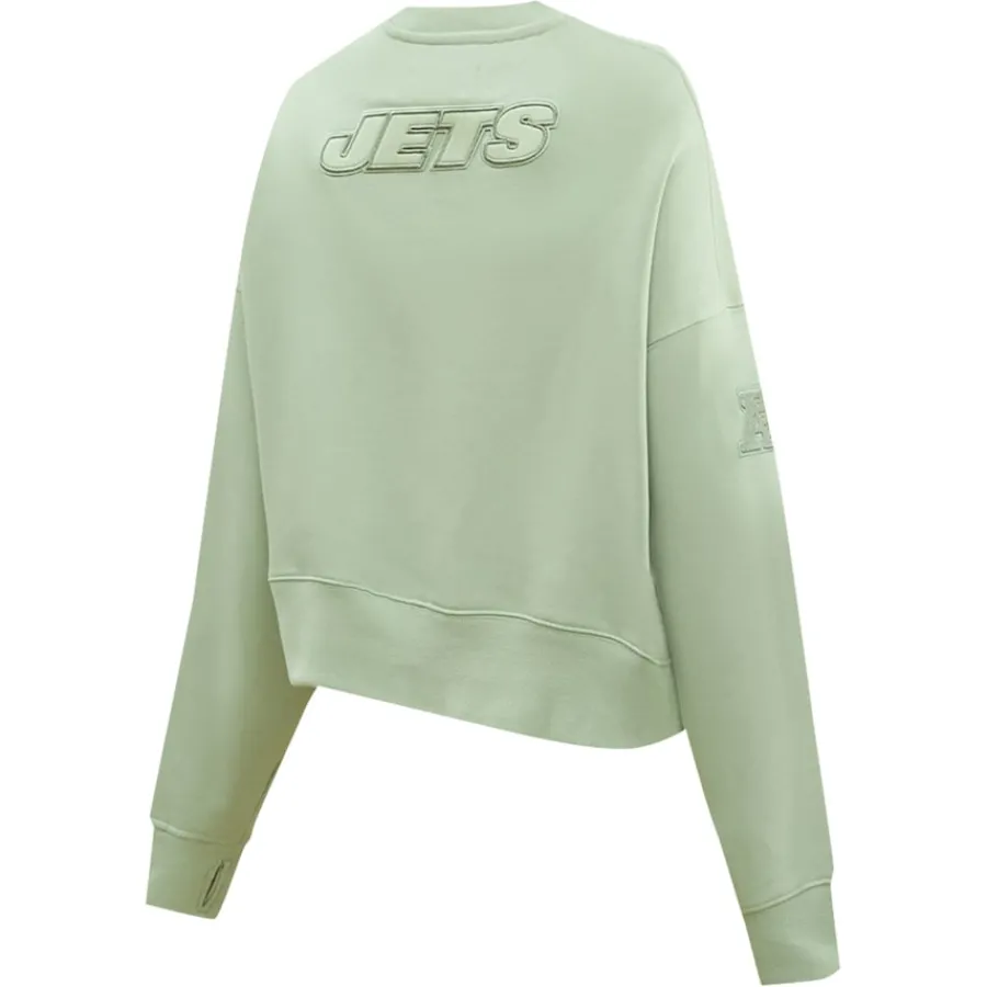 Women New York Jets Sweatshirts & Fleece | Women^Women's Pro Standard Light Green Neutral Pullover Sweatshirt