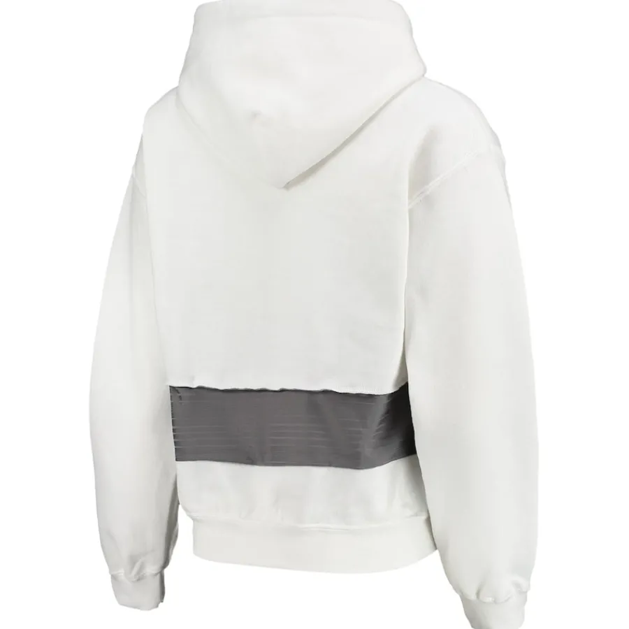 Women New York Jets Sweatshirts & Fleece | Women^Women's Refried Apparel White Sustainable Crop Dolman Pullover Hoodie
