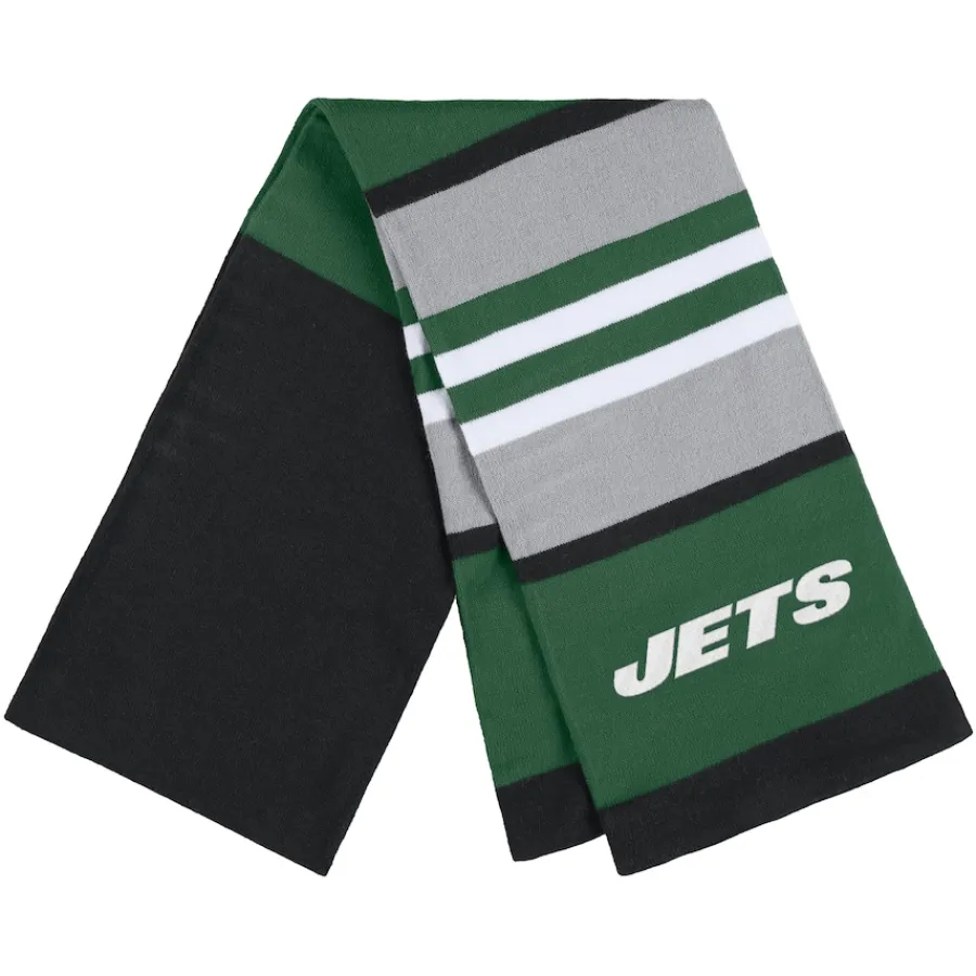Women New York Jets Accessories | Gloves & Scarves^Women's WEAR By Erin Andrews Stripe Glove & Scarf Set
