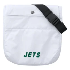 Women New York Jets Jackets^Women's WEAR By Erin Andrews White Packaway Full-Zip Puffer Jacket