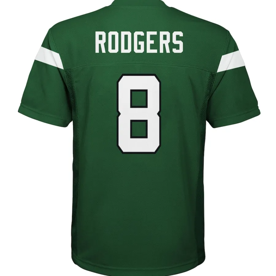 Kids New York Jets Jerseys | Kids^Youth Aaron Rodgers Gotham Green Replica Player Jersey