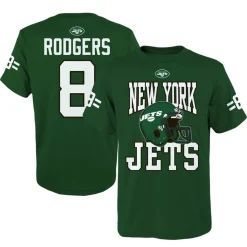 Kids New York Jets T-Shirts | Kids^Youth Aaron Rodgers Green Helmet T-Shirt