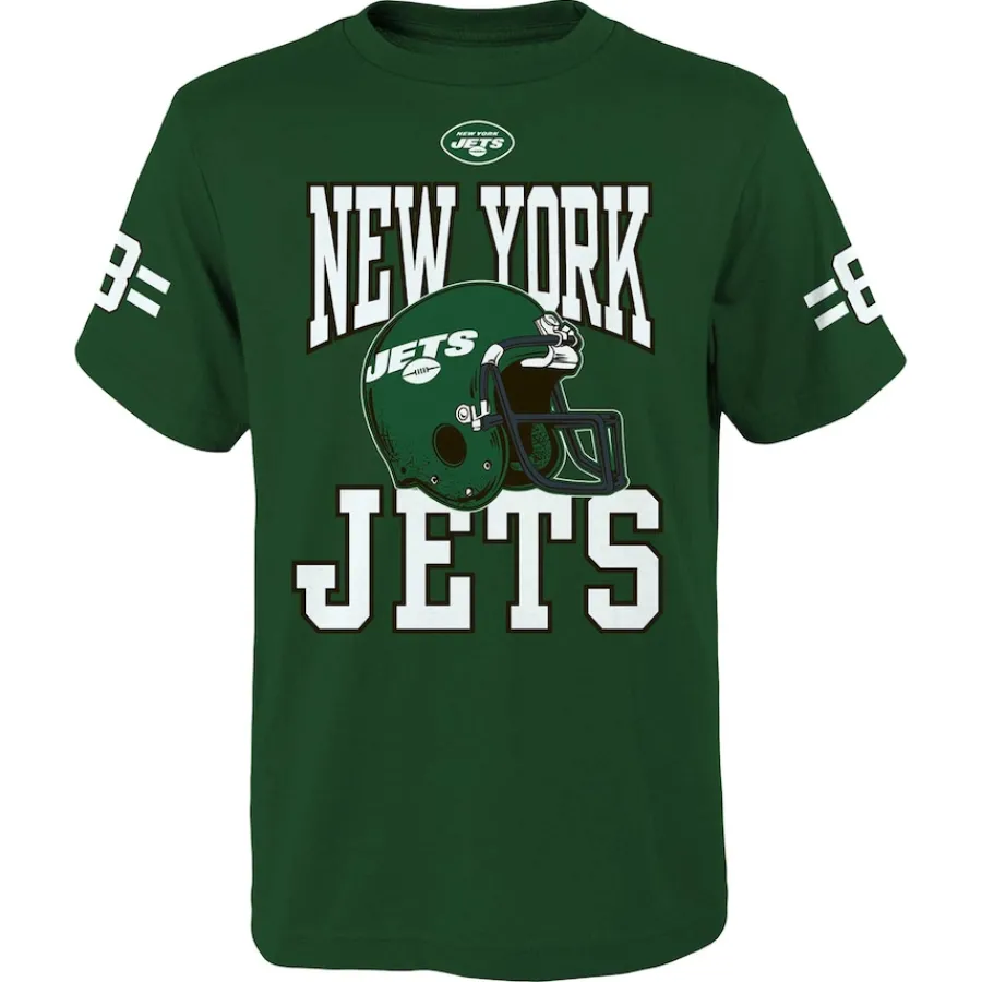 Kids New York Jets T-Shirts | Kids^Youth Aaron Rodgers Green Helmet T-Shirt