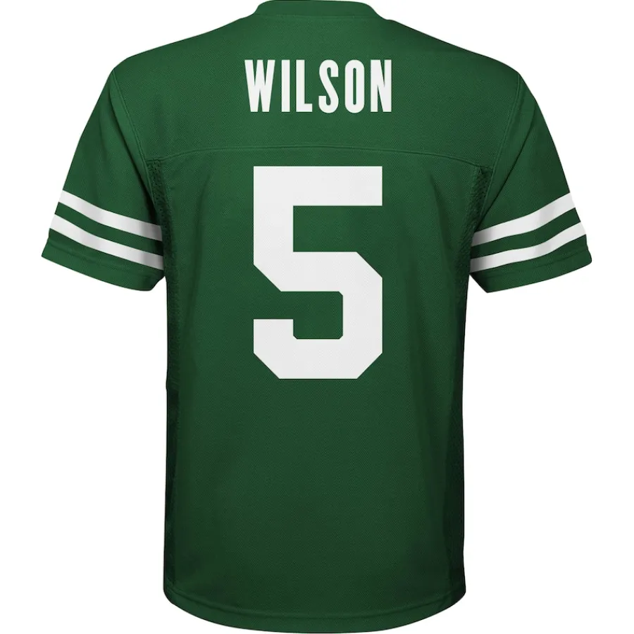 Kids New York Jets Jerseys | Kids^Youth Garrett Wilson Legacy Green Replica Player Jersey