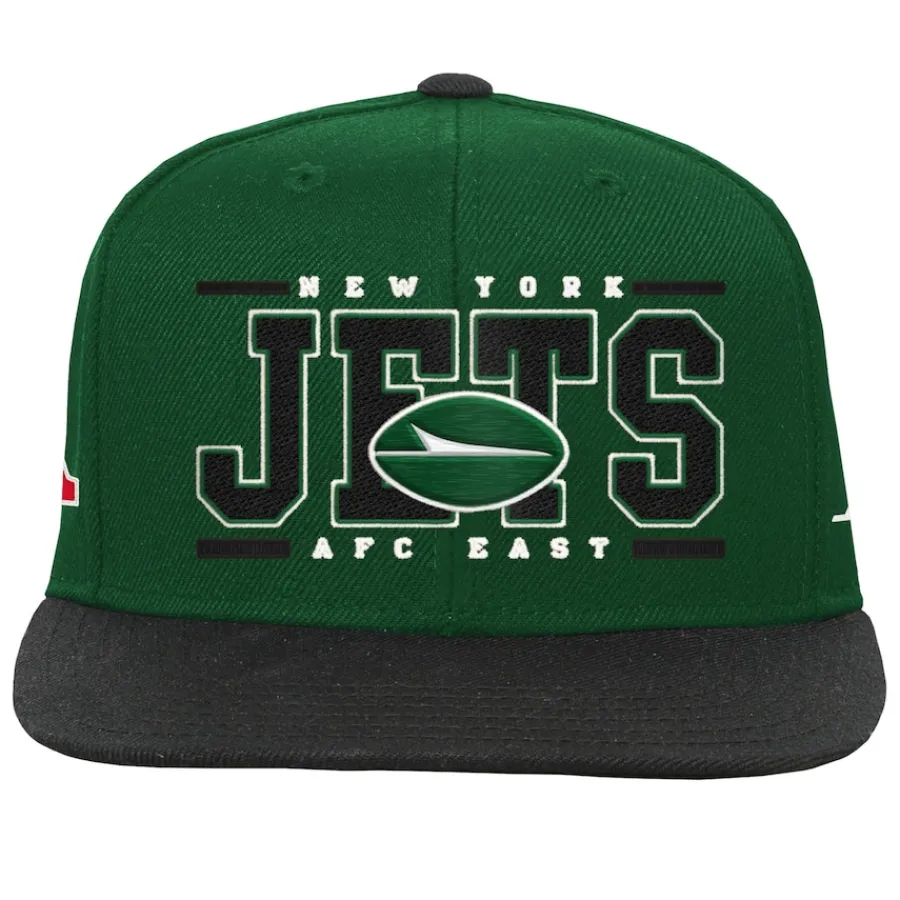 Kids New York Jets Hats | Kids^Youth Green Retro Deadstock Snapback Hat