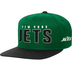 Kids New York Jets Hats | Kids^Youth Green/Black Lock Up Flat Brim Snapback Hat