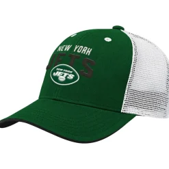 Kids New York Jets Hats | Kids^Youth Green/White Core Lockup Adjustable Hat