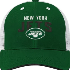 Kids New York Jets Hats | Kids^Youth Green/White Core Lockup Adjustable Hat