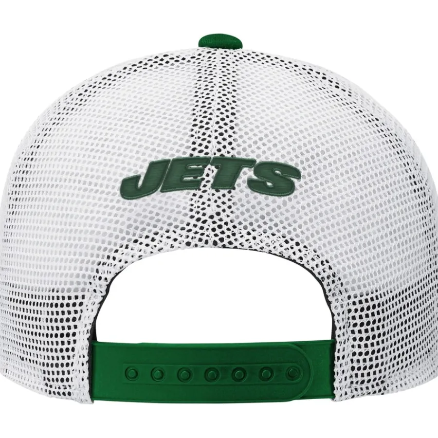 Kids New York Jets Hats | Kids^Youth Green/White Core Lockup Adjustable Hat
