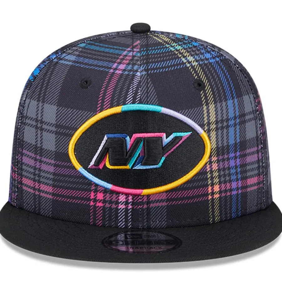 Kids New York Jets Hats | Kids^Youth New Era Black 2024 NFL Crucial Catch 9FIFTY Snapback Hat
