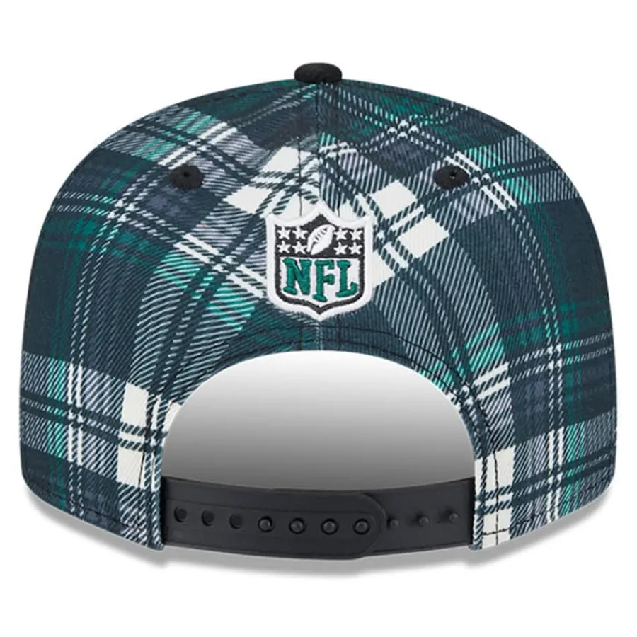 Kids New York Jets Hats | Kids^Youth New Era Black 2024 Sideline Statement 9FIFTY Snapback Hat