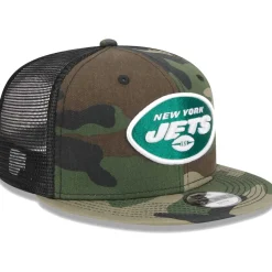 Kids New York Jets Hats | Kids^Youth New Era Camo Main Trucker 9FIFTY Snapback Hat