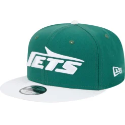 Kids New York Jets Hats | Kids^Youth New Era Green/White Main Two-Tone 9FIFTY Snapback Hat