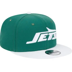 Kids New York Jets Hats | Kids^Youth New Era Green/White Main Two-Tone 9FIFTY Snapback Hat
