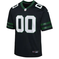 Kids New York Jets Jerseys | Kids^Youth Nike Legacy Black Alternate Custom Game Jersey