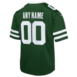 Kids New York Jets Jerseys | Kids^Youth Nike Legacy Green Custom Game Jersey